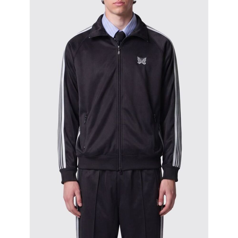 Needles Men Striped High-Neck Track Jacket Needles With Embroidered Logo